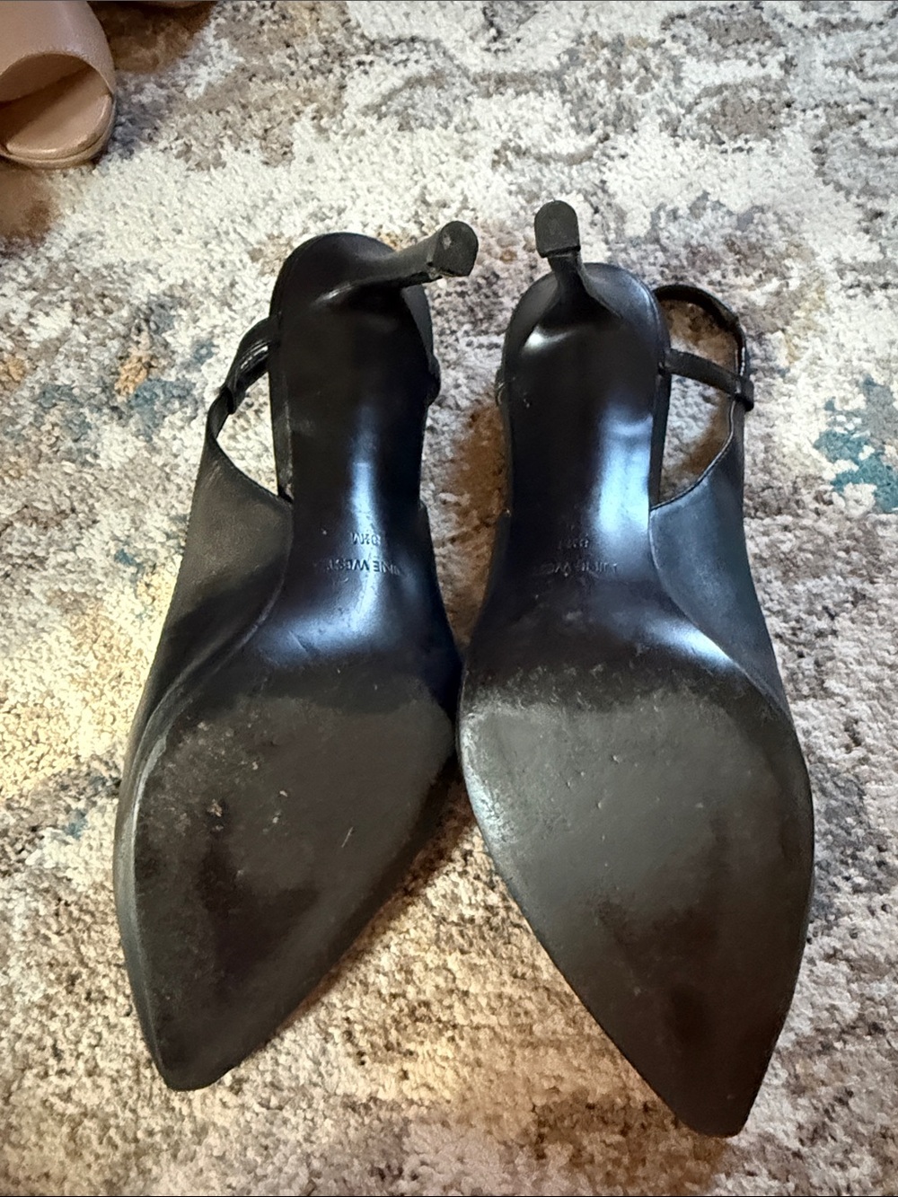 Lot of 4 Nine West Women's Heels Set - Nude, Navy, Black - Picture 10 of 10